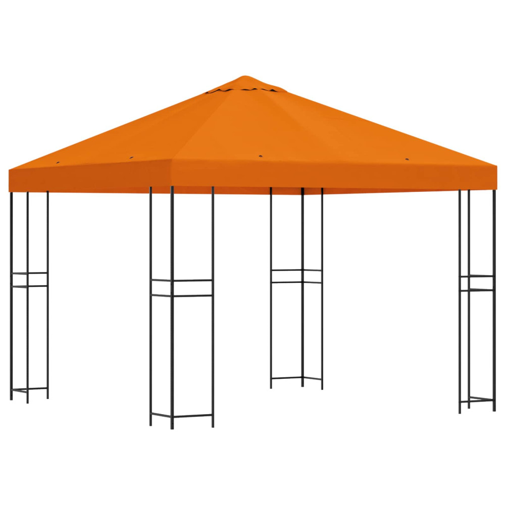 Produktbild för Paviljong 3 x 3 m Orange Polyester och Stål 190 gsm