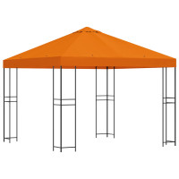 Produktbild för Paviljong 3 x 3 m Orange Polyester och Stål 190 gsm