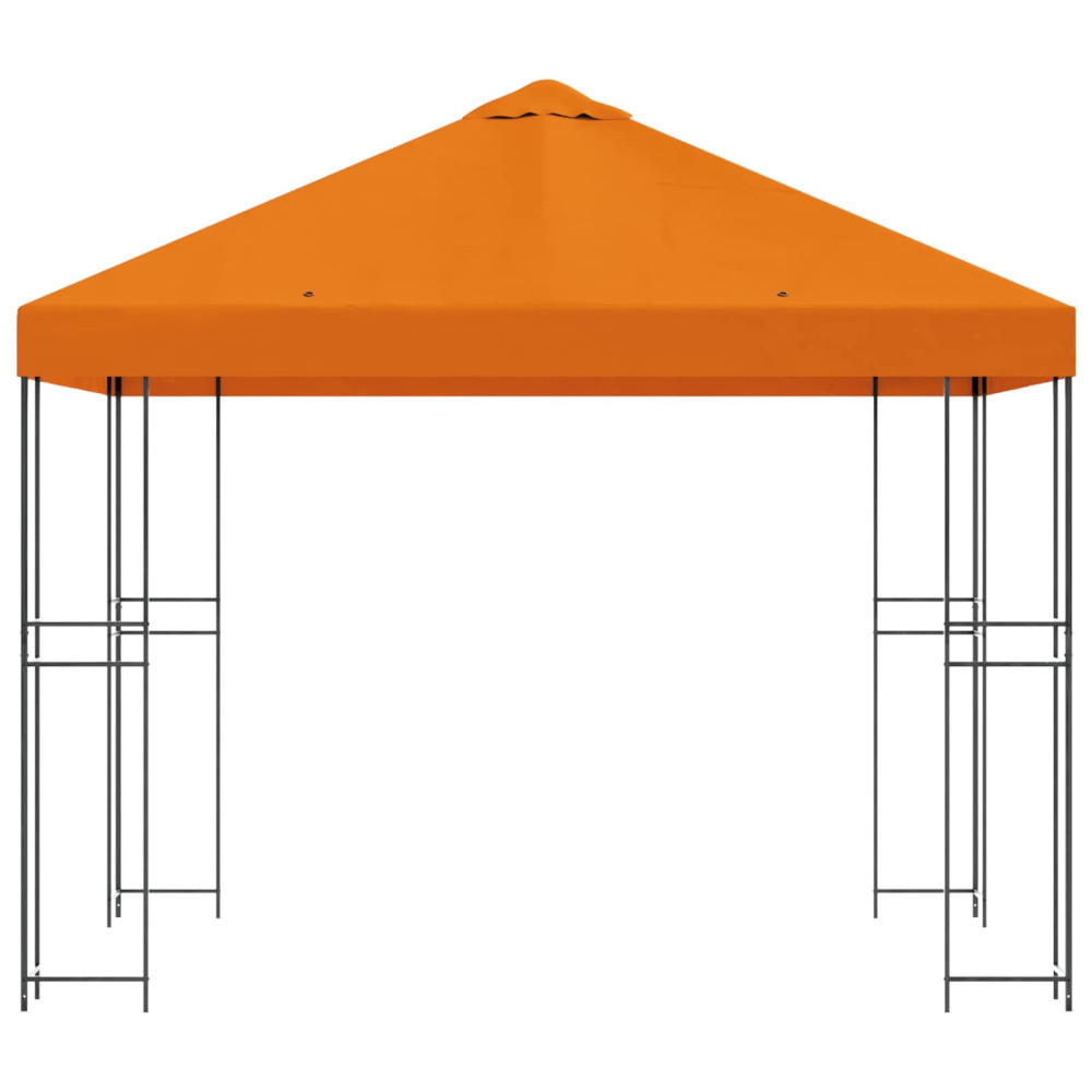 Produktbild för Paviljong 3 x 3 m Orange Polyester och Stål 190 gsm