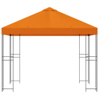 Produktbild för Paviljong 3 x 3 m Orange Polyester och Stål 190 gsm