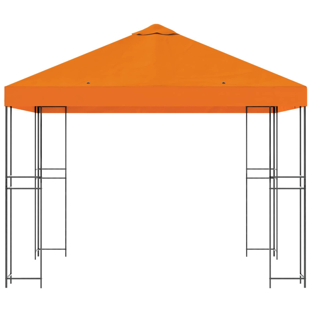 Produktbild för Paviljong 3 x 3 m Orange Polyester och Stål 190 gsm