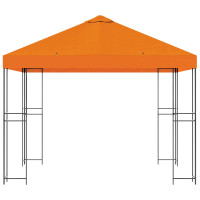 Produktbild för Paviljong 3 x 3 m Orange Polyester och Stål 190 gsm
