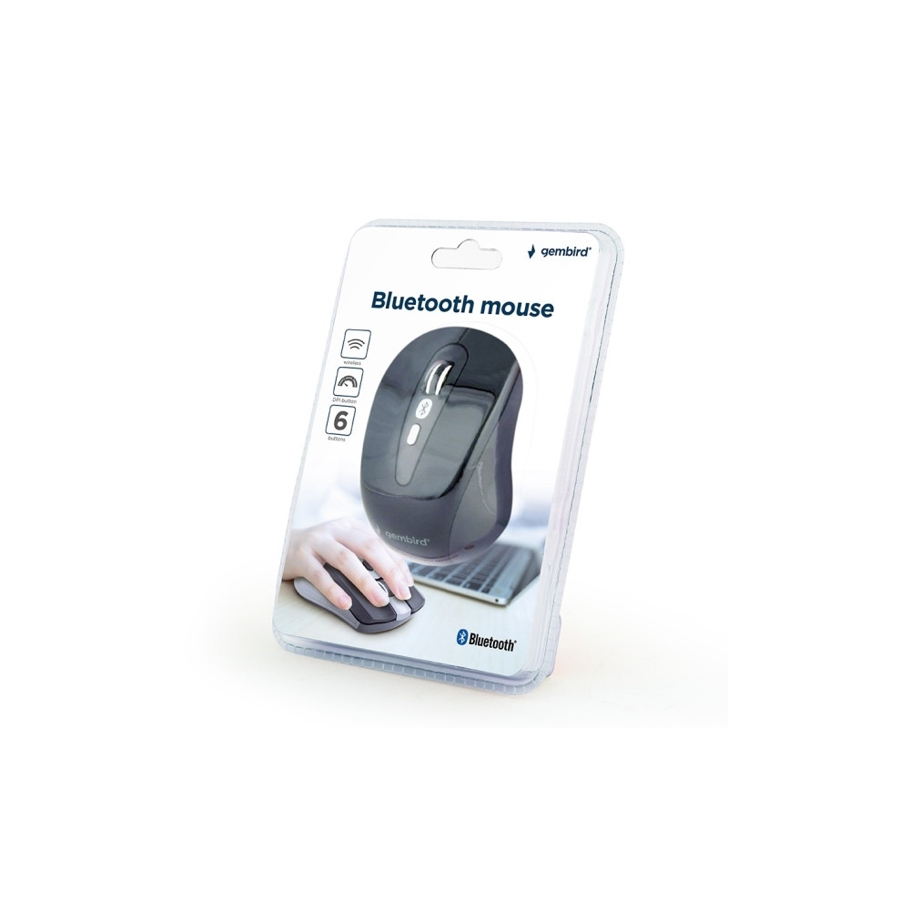 Produktbild för Gembird MUSWB-6B-01 - mus - Bluetooth 3.0 - svart