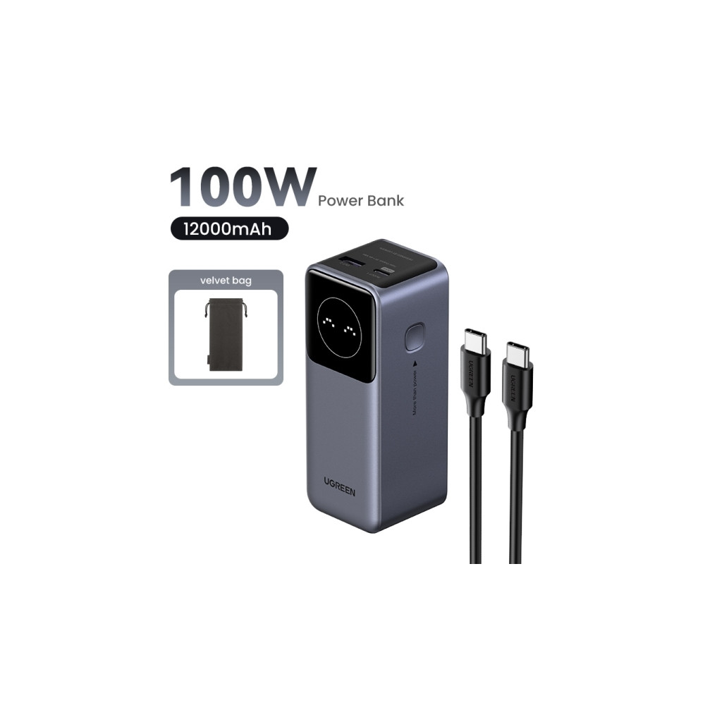Produktbild för Ugreen Nexode power bank - Li-Ion - USB, USB-C - 100 Watt
