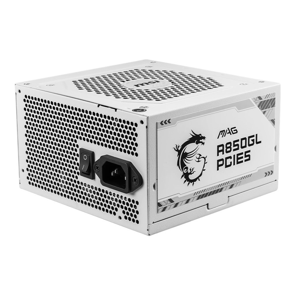 Produktbild för MSI MAG A850GL PCIE5 WHITE - nätaggregat - 850 Watt