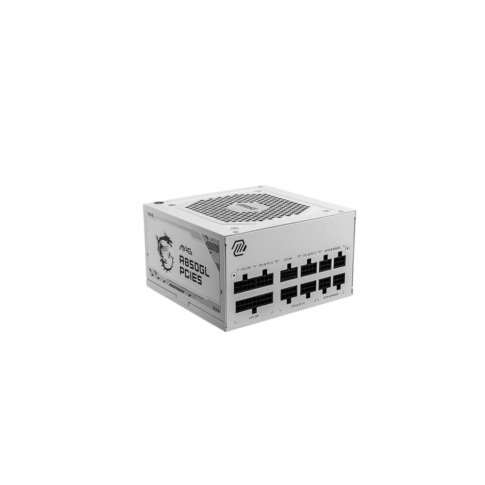 Produktbild för MSI MAG A850GL PCIE5 WHITE - nätaggregat - 850 Watt
