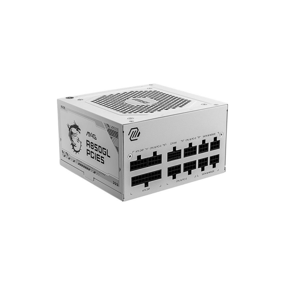 Produktbild för MSI MAG A850GL PCIE5 WHITE - nätaggregat - 850 Watt