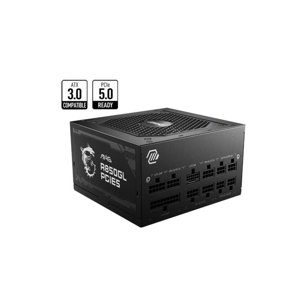 Produktbild för MSI MAG A850GL PCIE5 WHITE - nätaggregat - 850 Watt