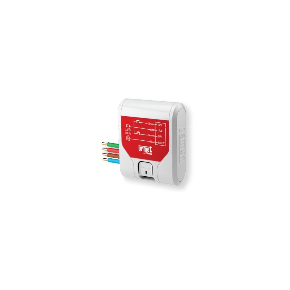 Produktbild för URMET inbyggnads 2-kanalsändare 230V för Yokis up Zigbee-sys...