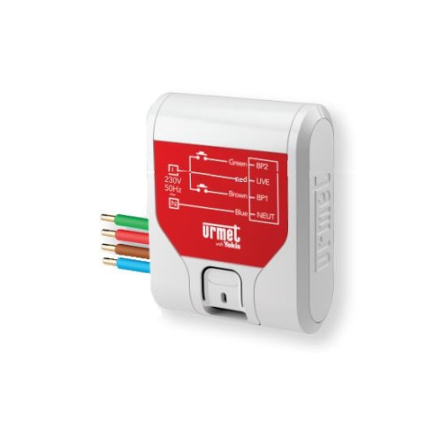 URMET URMET inbyggnads 2-kanalsändare 230V för Yokis up Zigbee-sys...