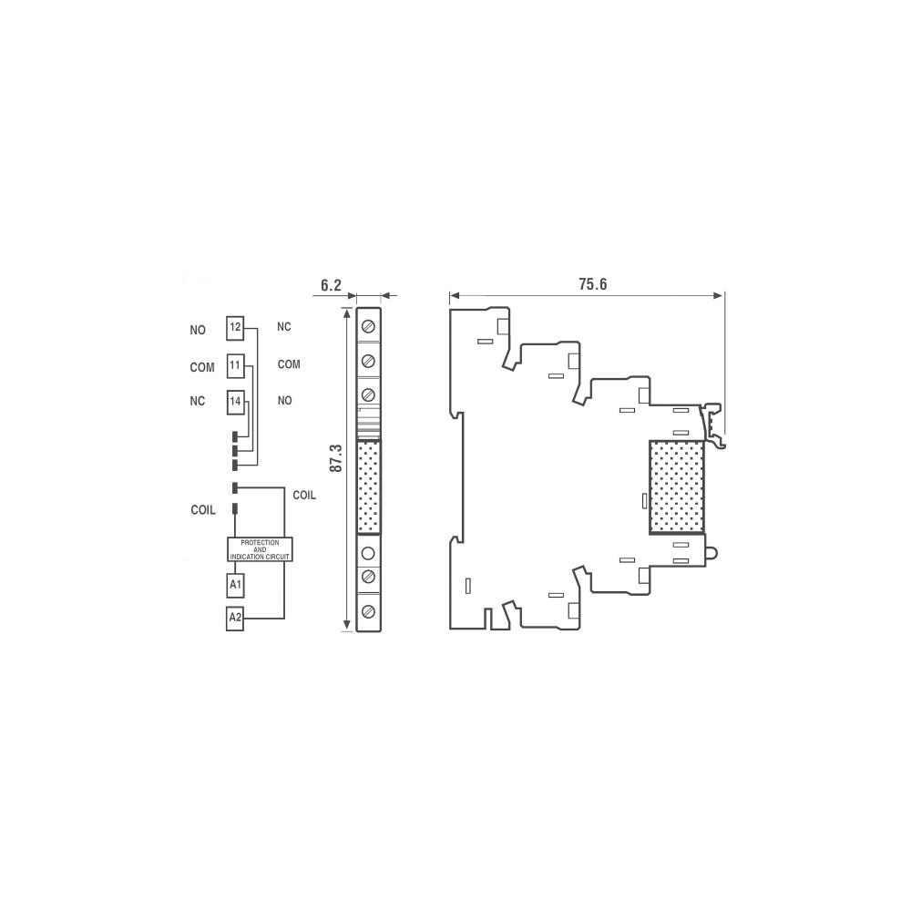 Produktbild för Finder 38.51.7.024.0050, Gränssnittsrelä, Blå, Svart, 24 V,...