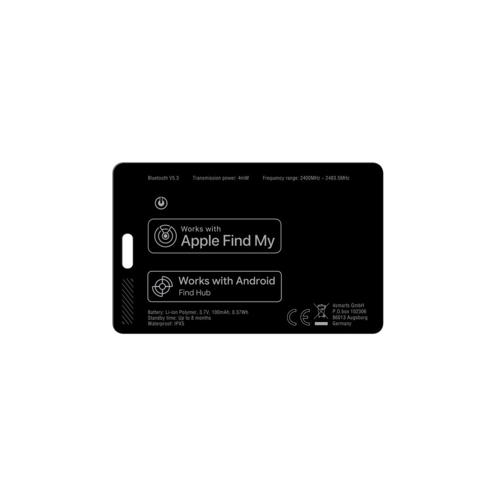 Produktbild för 4smarts 541718, Personal, Kortplats, Svart, Vattentät, 2400