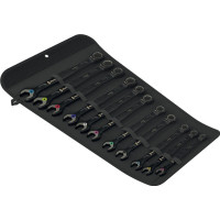 Produktbild för Wera Joker Black Edition 11-delars spärrnyckelsats med öppen...