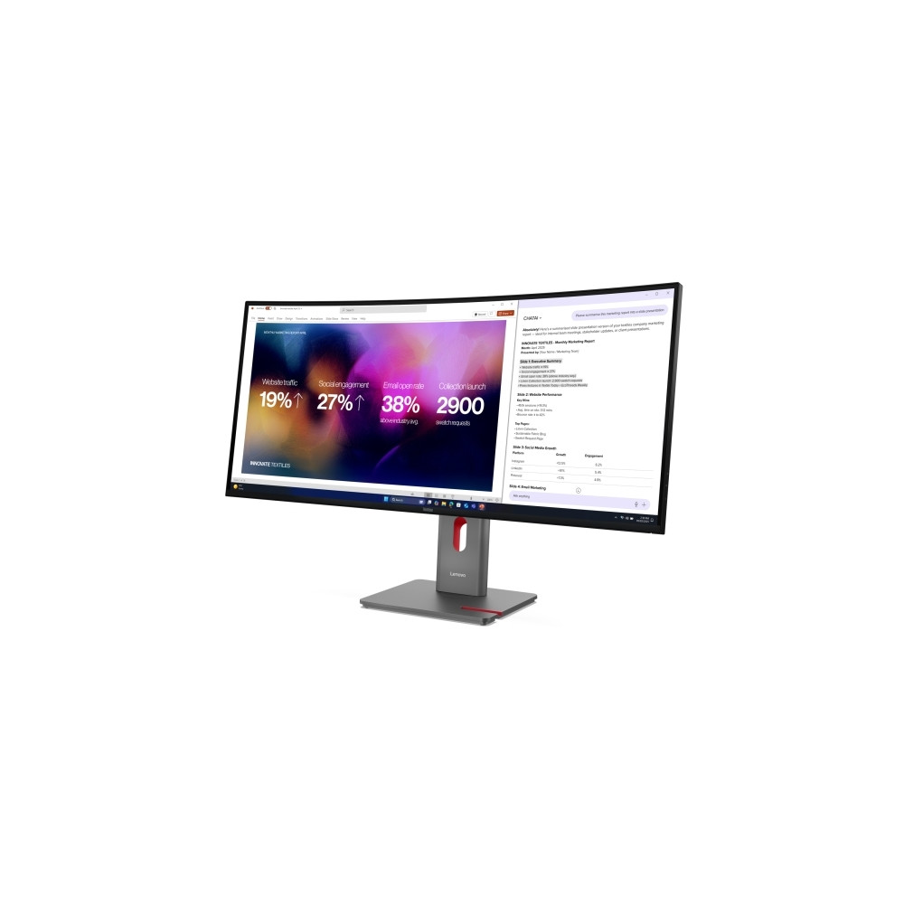 Produktbild för Lenovo ThinkVision P40WD-40 - LED-skärm - böjd - 5K - 40" - HDR