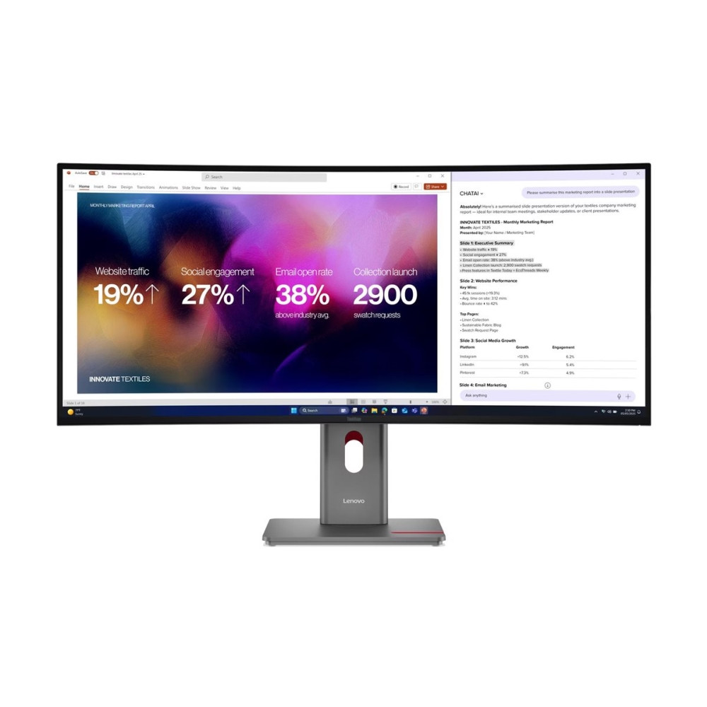 Produktbild för Lenovo ThinkVision P40WD-40 - LED-skärm - böjd - 5K - 40" - HDR
