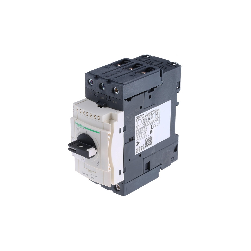 Produktbild för Schneider Electric GV3L40, Motorstartare, Svart, 50/60 hz, -...