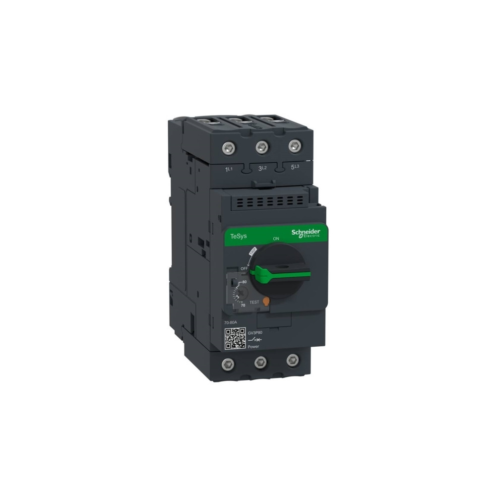 Produktbild för Schneider Electric GV3P80, Motorstartare, Svart, 50/60 hz, -...