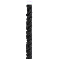 Produktbild för Rep Svart 0,8 x 0,8 x 10000 cm Bomull