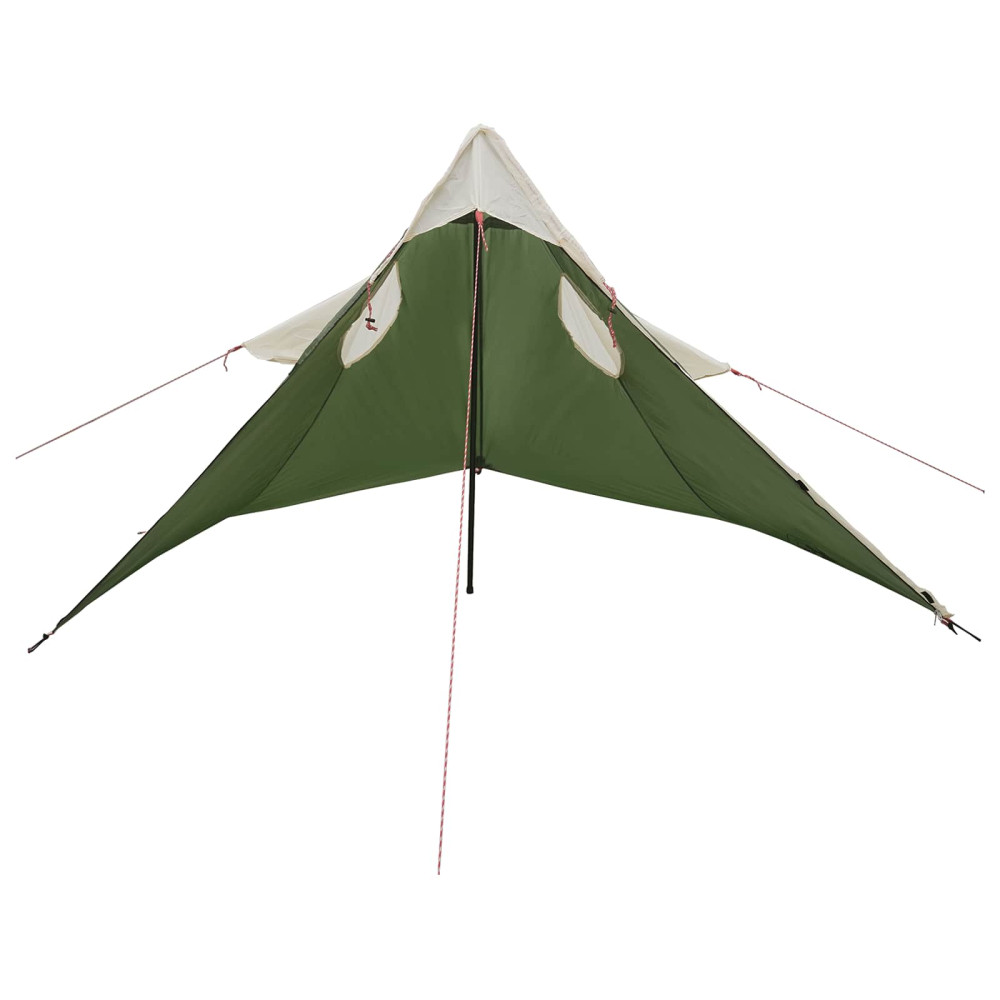 Produktbild för 2-i-1 Regnponcho med huva Grön 262 x 126 x 130 cm