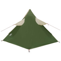 Produktbild för 2-i-1 Regnponcho med huva Grön 262 x 126 x 130 cm