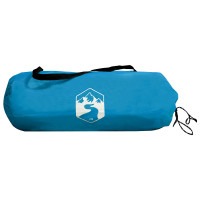 Produktbild för 2-i-1 Regnponcho med huva Blå 262 x 126 x 130 cm
