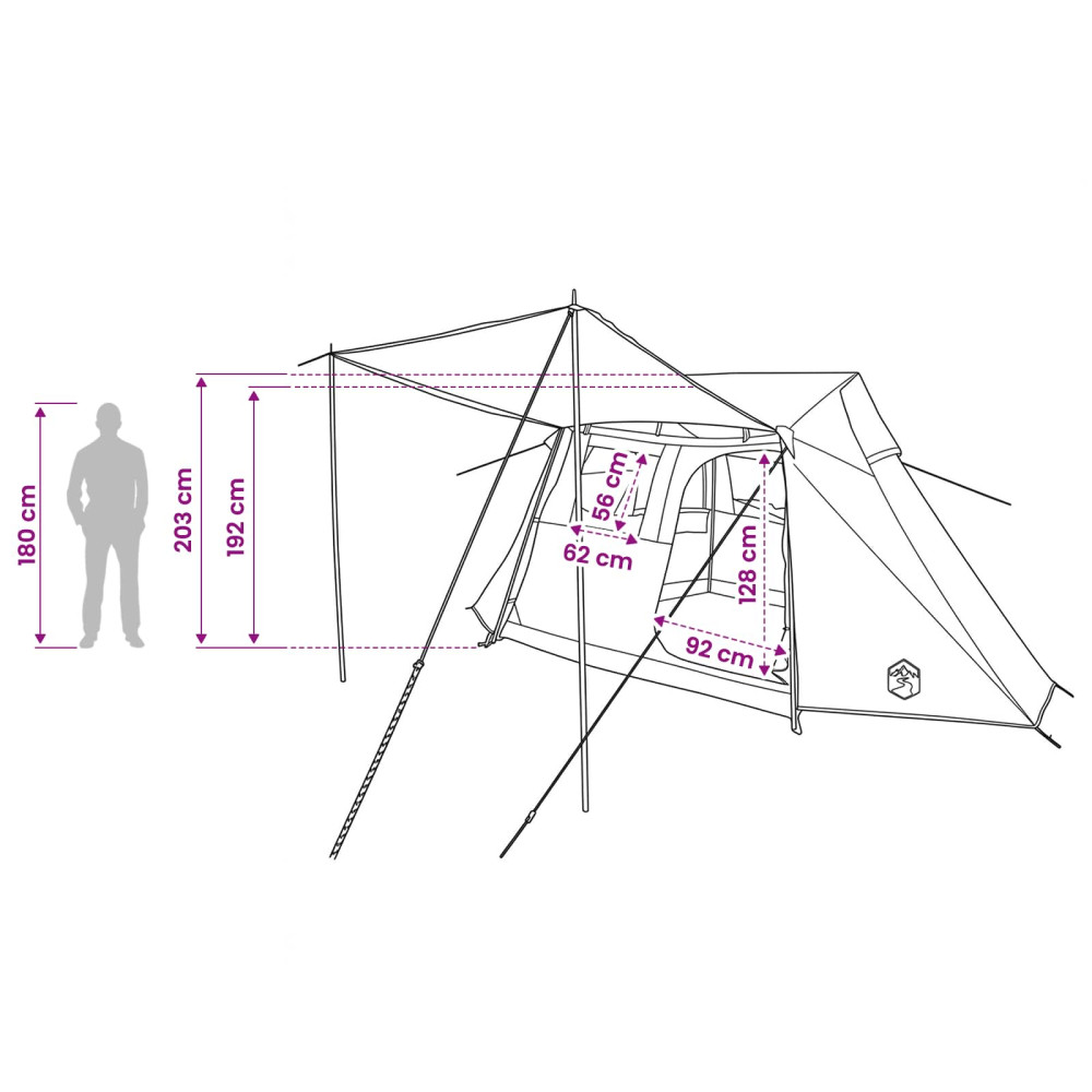 Produktbild för Tunneltält Blå 475 x 220 x 192 cm