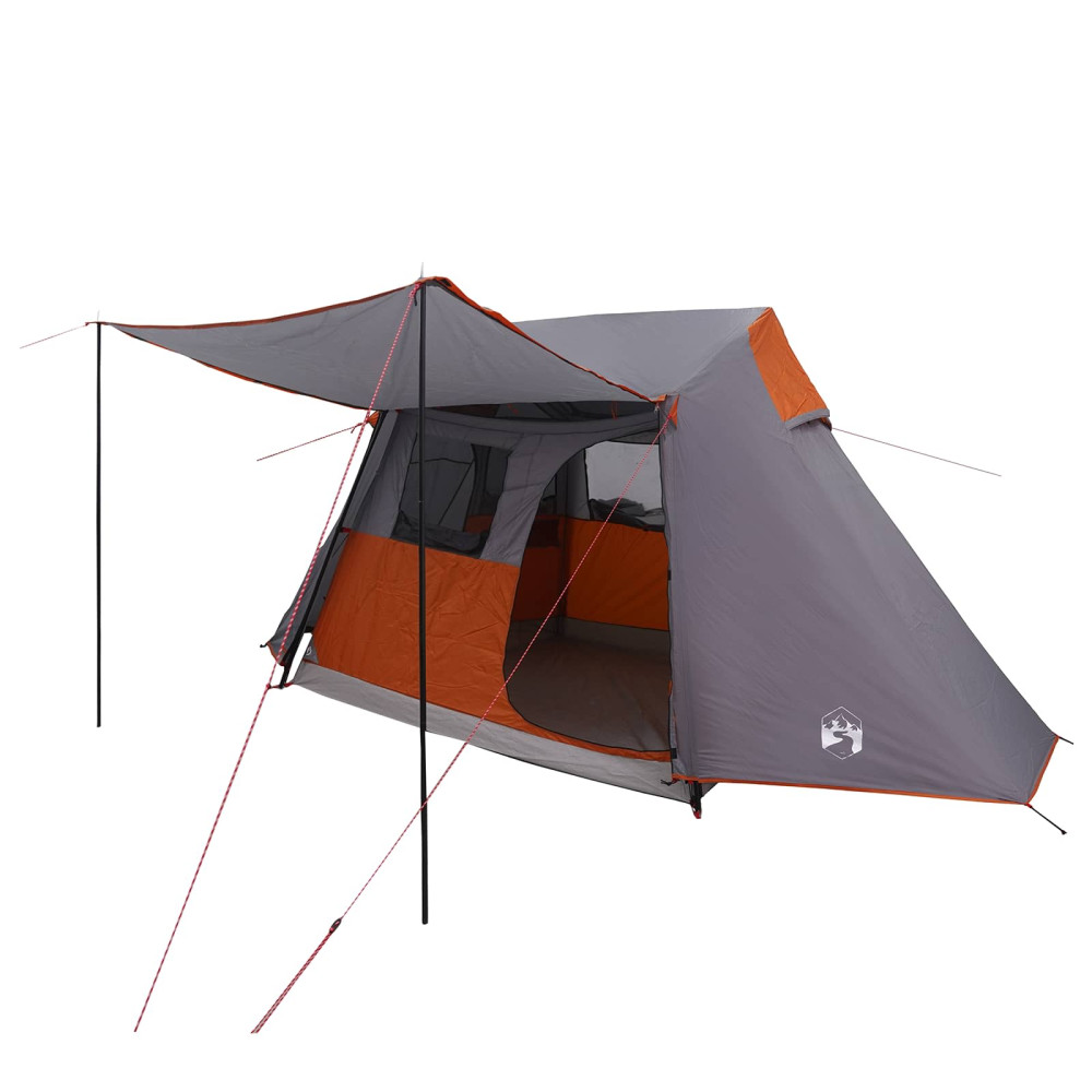 Produktbild för Tunneltält Grå och orange 475 x 220 x 192 cm