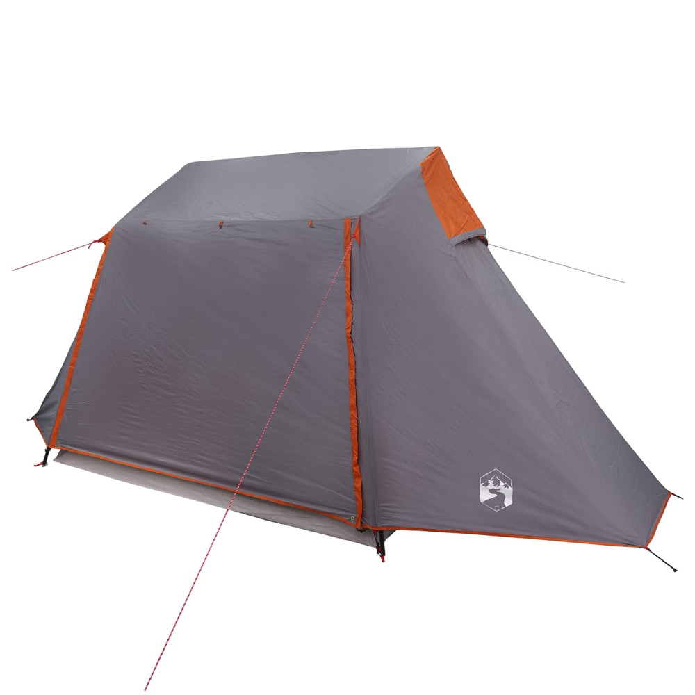 Produktbild för Tunneltält Grå och orange 475 x 220 x 192 cm
