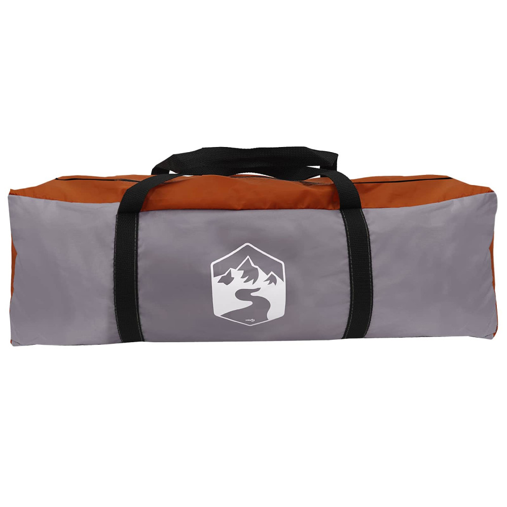 Produktbild för Tunneltält Grå och orange 475 x 220 x 192 cm