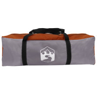 Produktbild för Tunneltält Grå och orange 475 x 220 x 192 cm