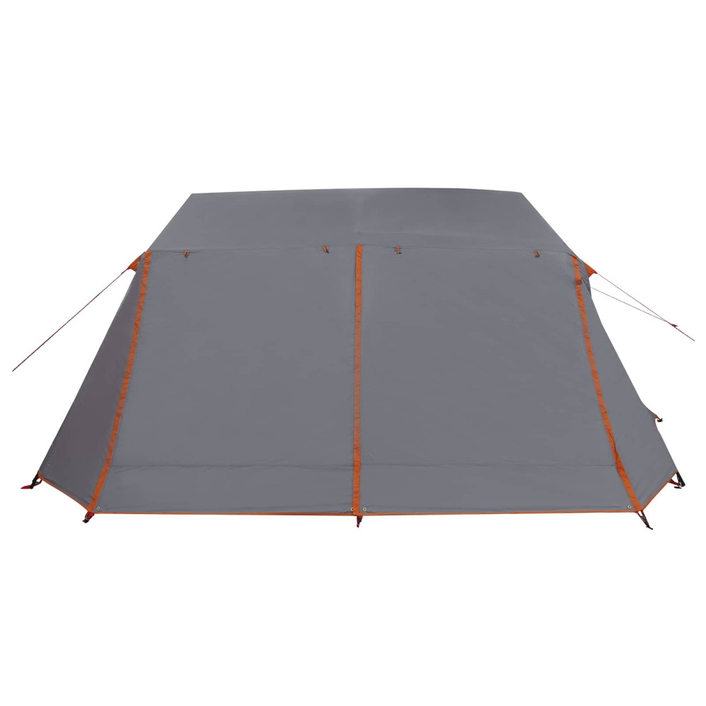 Produktbild för Tunneltält Grå och orange 400 x 278 x 182 cm