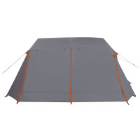 Produktbild för Tunneltält Grå och orange 400 x 278 x 182 cm