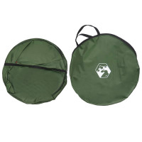 Produktbild för Pop-up toalettält med hängande rep Grön 97 x 126 cm