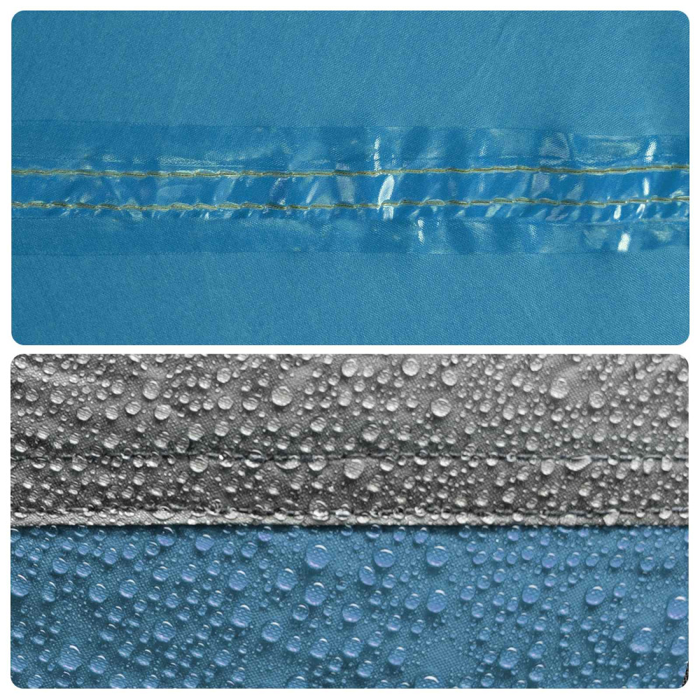 Produktbild för Pop-up toalettält med hängande rep Blå 97 x 126 cm