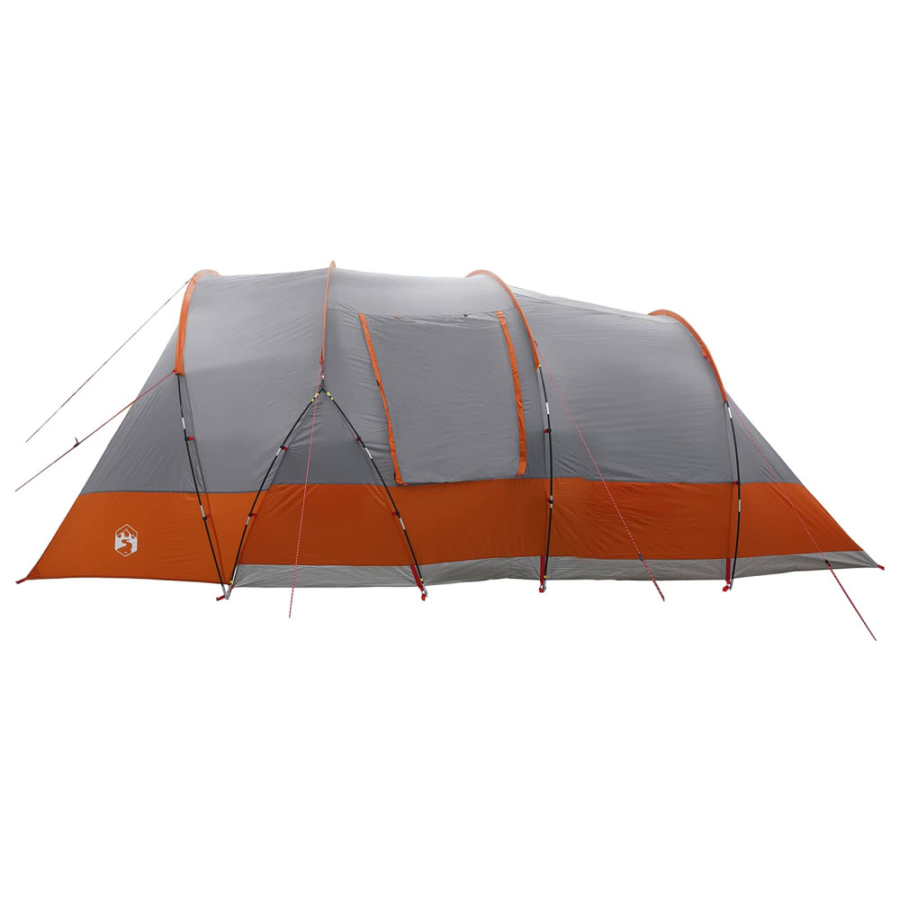 Produktbild för Tunneltält Grå och orange 560 x 395 x 212 cm