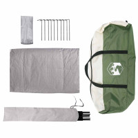 Produktbild för Partytält Grön 4 personer 185T Polyester med PU-beläggning