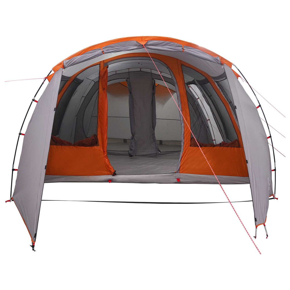 Produktbild för Tunneltält Grå och orange 675 x 392 x 210 cm