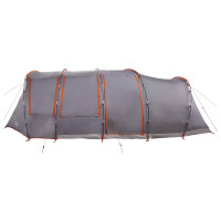 Produktbild för Tunneltält Grå och orange 675 x 392 x 210 cm
