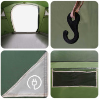 Produktbild för Tunneltält Grön 505 x 330 x 204 cm