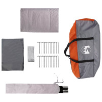 Produktbild för Tunneltält Grå och orange 505 x 330 x 204 cm
