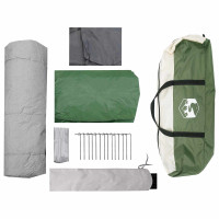 Produktbild för Instant Tält Grön 8 personer 185T Polyester med PU-beläggning