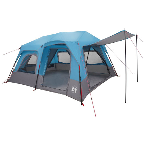 vidaXL Instant Tält Blå 8 personer 185T Polyester med PU-beläggning