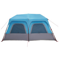 Produktbild för Instant Tält Blå 8 personer 185T Polyester med PU-beläggning