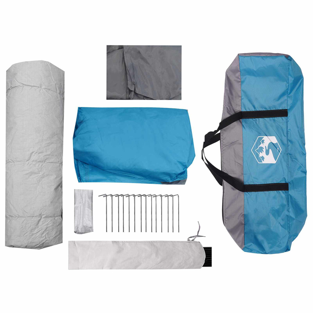Produktbild för Instant Tält Blå 8 personer 185T Polyester med PU-beläggning