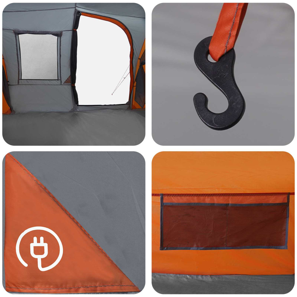 Produktbild för Instant Tält Grå och orange 524 x 232 x 192 cm