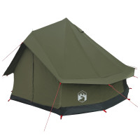 Produktbild för Familjetält Armégrön 8 personer Polyester / Bomull