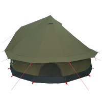 Produktbild för Familjetält Armégrön 8 personer Polyester / Bomull