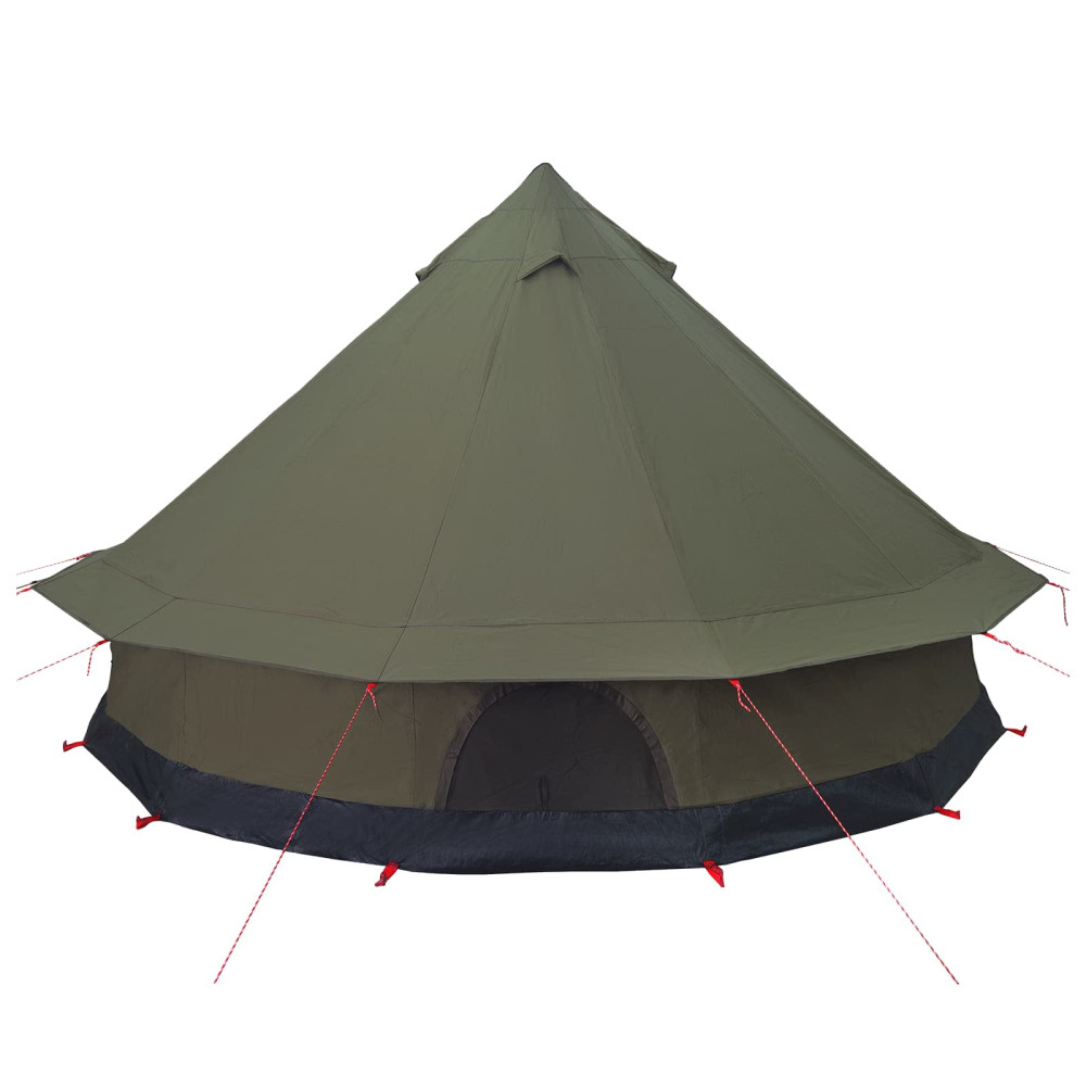 Produktbild för Familjetält Armégrön 8 personer Polyester / Bomull