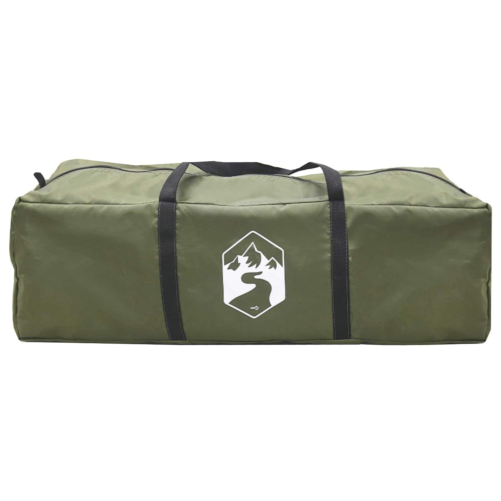 Produktbild för Familjetält Armégrön 8 personer Polyester / Bomull