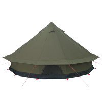 Produktbild för Familjetält Armégrön 10 personer Polyester / Bomull